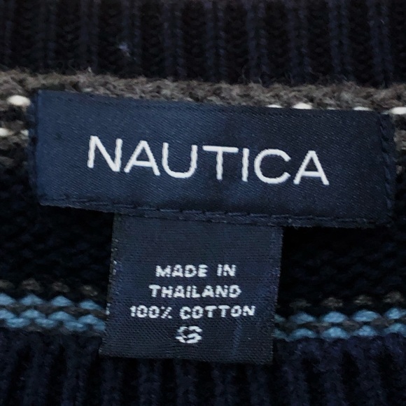 NAUTICA crewneck long sleeve striped cotton sweater, size S - Picture 6 of 8